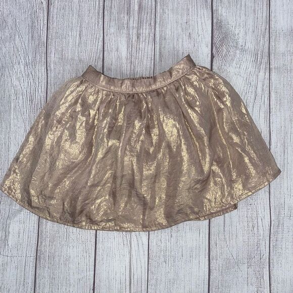 Gap metallic gold pull on skirt w/elastic back waist sz 4T little girls - Picture 1 of 6
